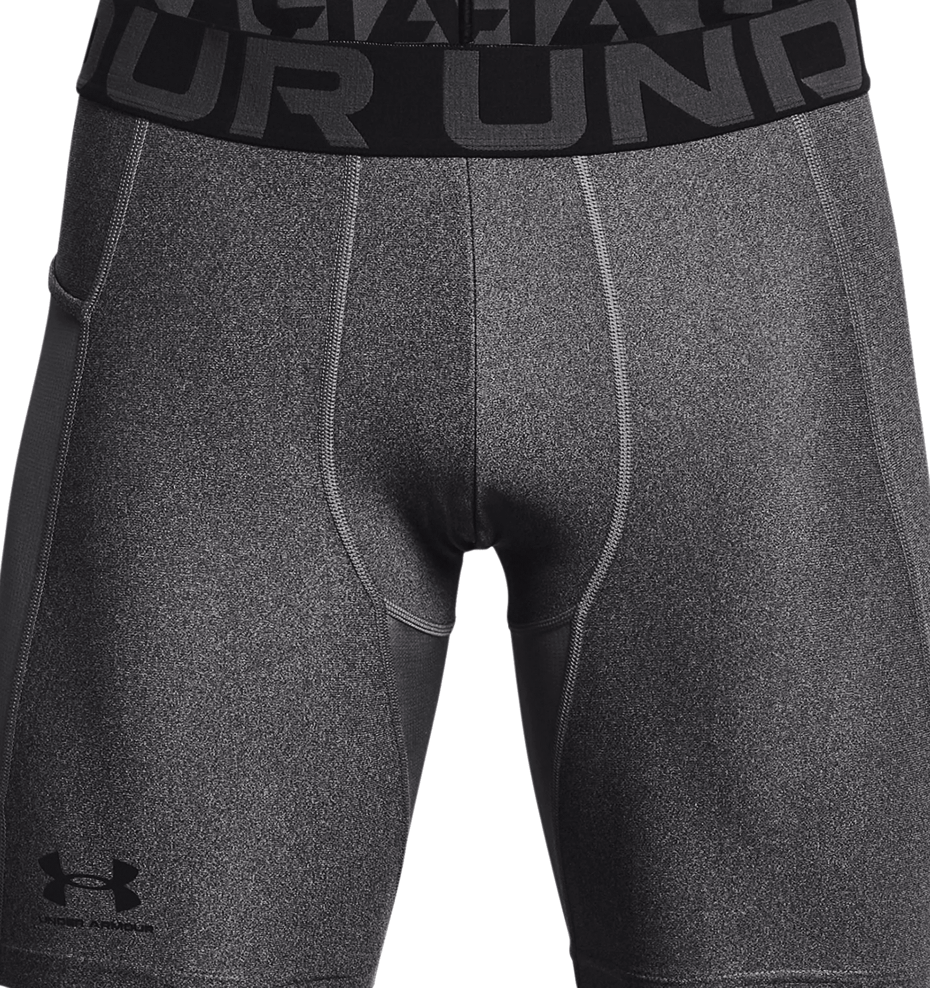 Under Armour HeatGear Armour Compression Shorts 1361596 - Carbon Heather, 2XL