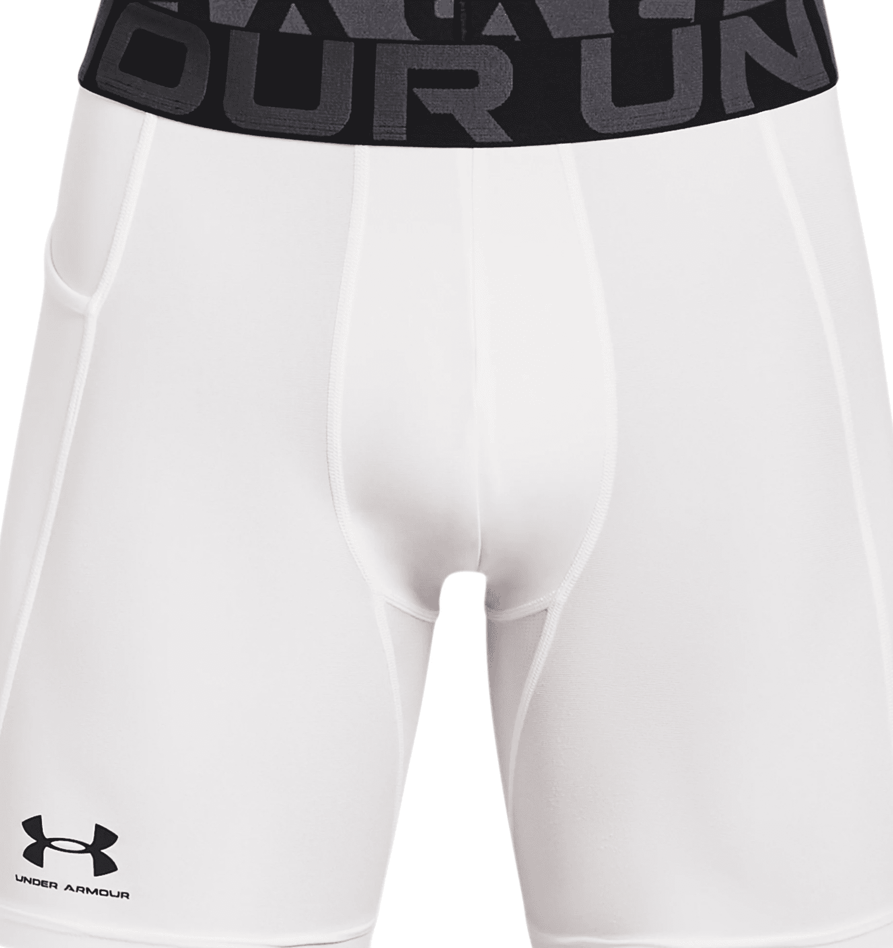 Under Armour HeatGear Armour Compression Shorts 1361596 - White, 2XL