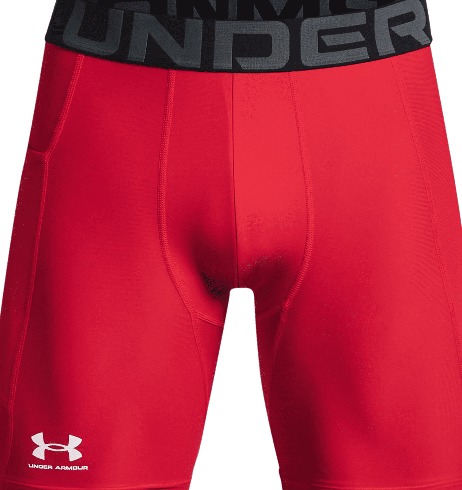 Under Armour HeatGear Armour Compression Shorts 1361596 - Red, 2XL
