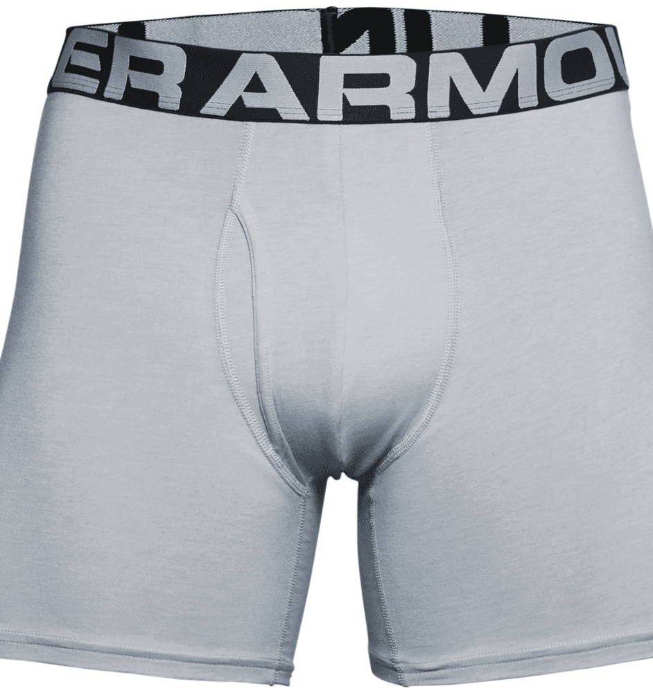 Under Armour Charged Cotton 6'' Boxerjock - 3-Pack 1363617 - Jet Gray, M