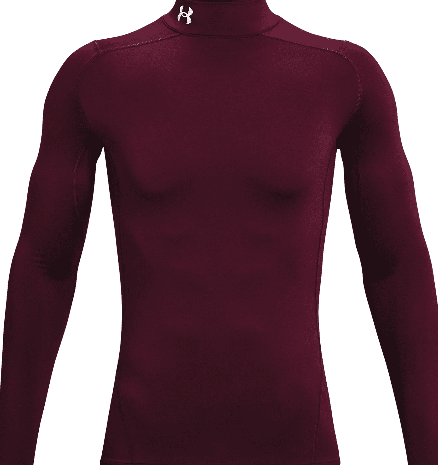 Under Armour Men's ColdGear® Compression Mock 1366072 - Maroon, XS