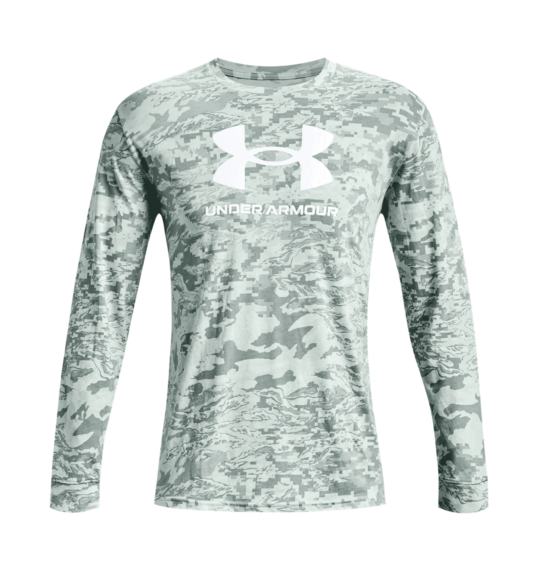 Under Armour Men's UA ABC Camo Long Sleeve 1366466 - Opal Green, L