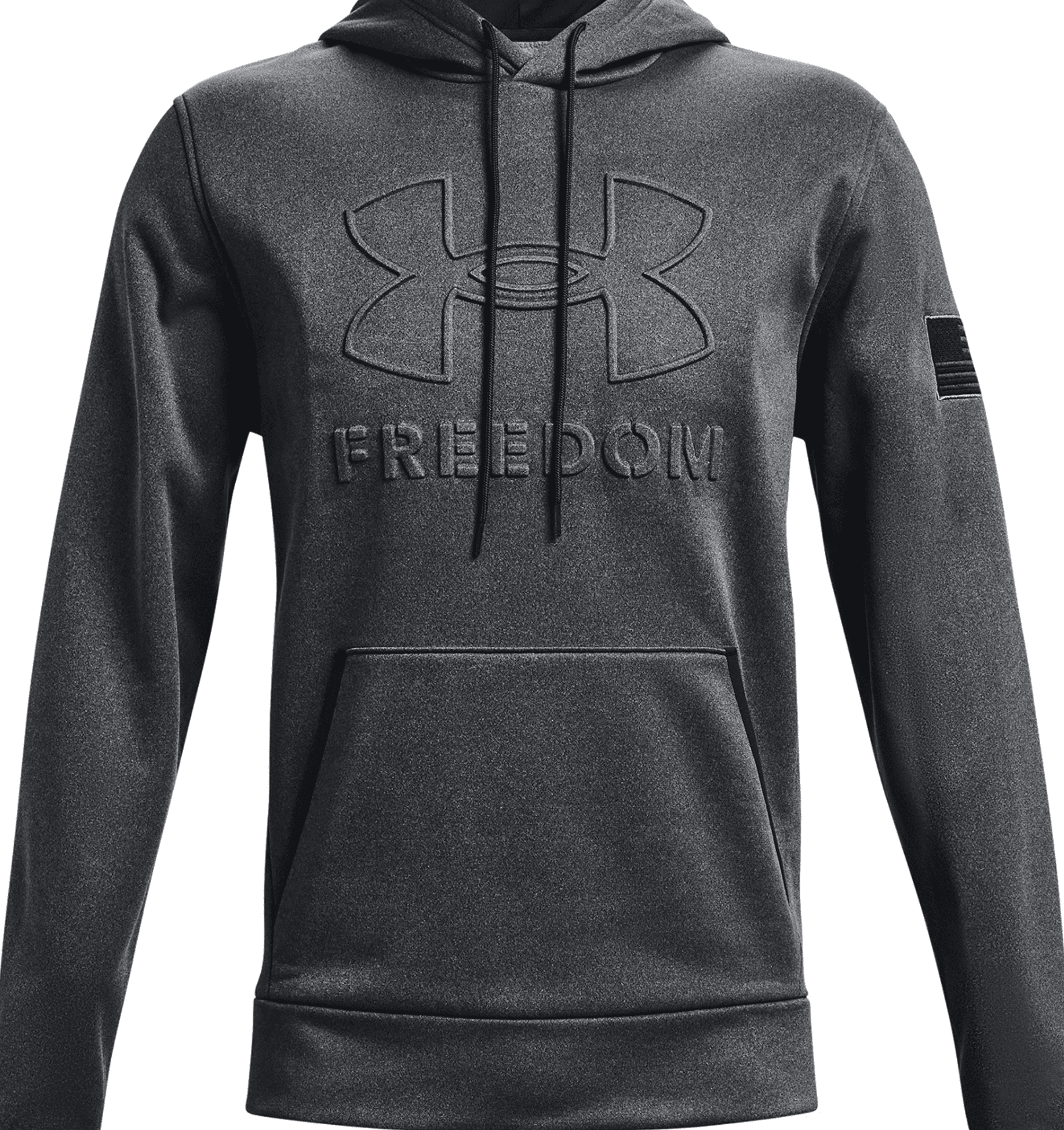 Under Armour Men's UA Freedom Emboss Hoodie 1368585 - Carbon Black, S
