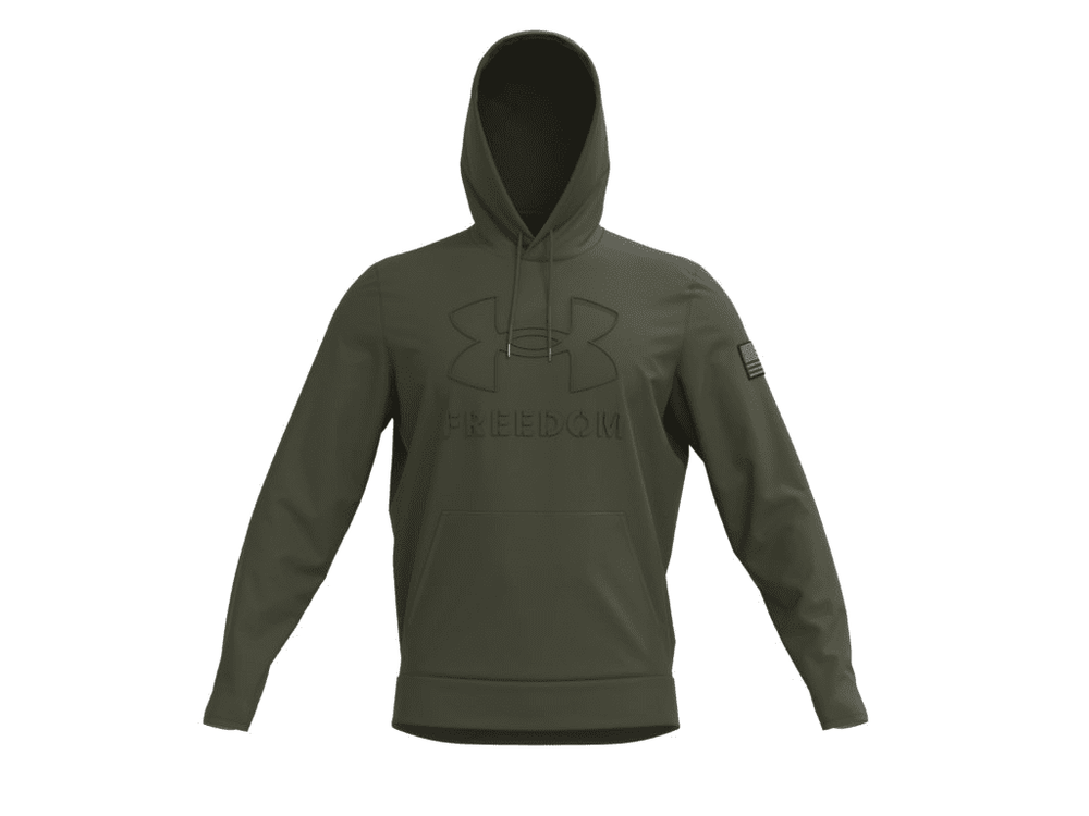 Under Armour Men's UA Freedom Emboss Hoodie 1368585 - Marine OD Green, L