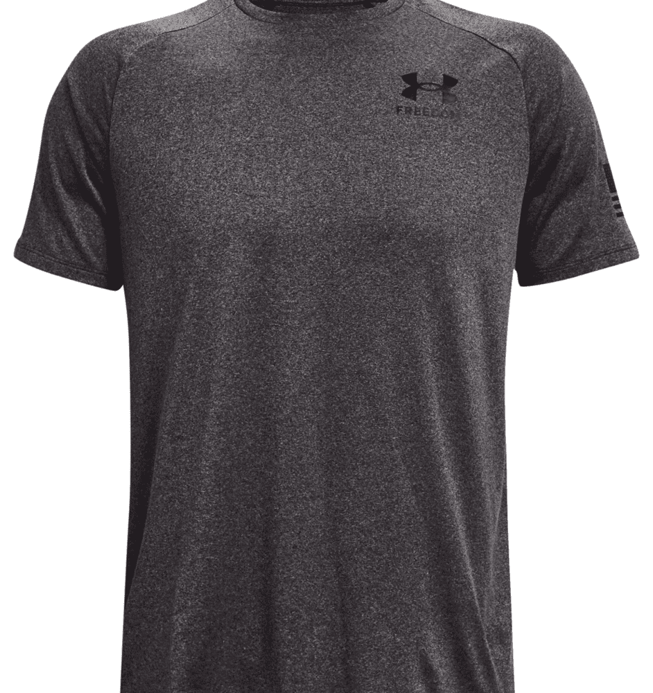 Under Armour Tech Freedom Short Sleeve T-Shirt - Carbon Black, S
