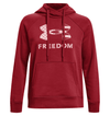Under Armour Women's UA Freedom Rival Hoodie 1370026 - Stadium Red, 2XL