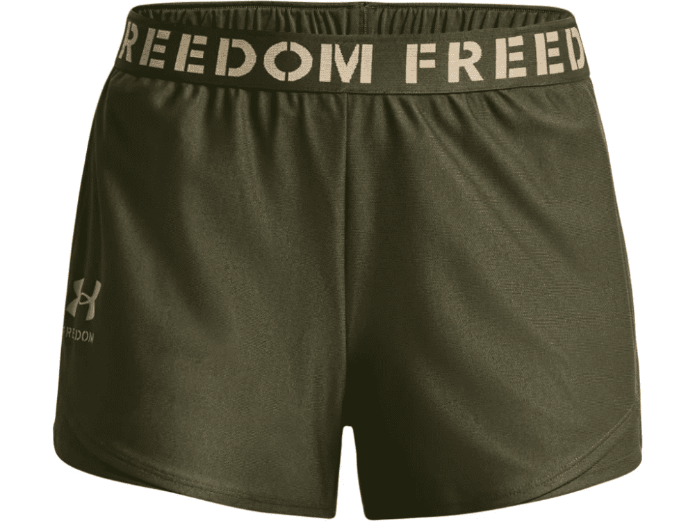 Under Armour Women's UA Freedom Play Up Shorts - Marine OD Green, XS