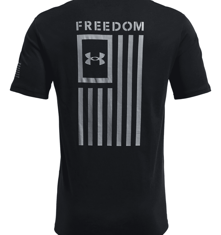 Under Armour Freedom Flag T-Shirt 1370810 - Black/Steel, XL