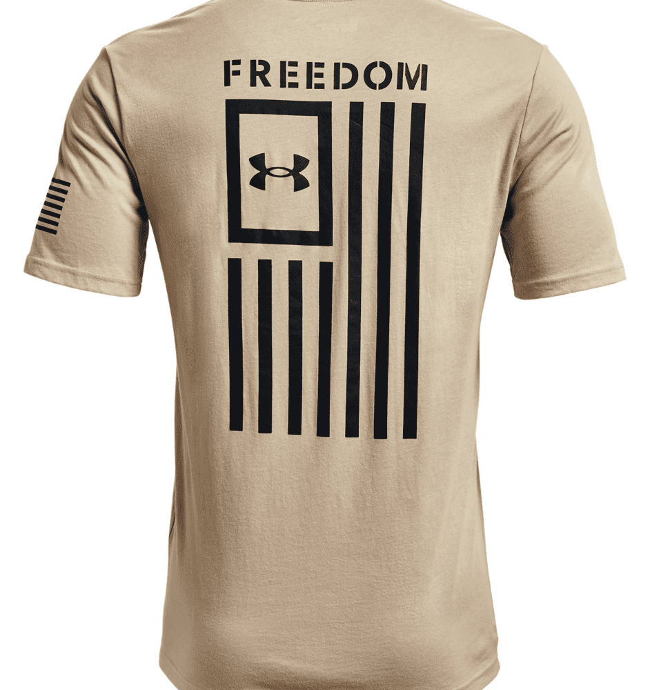 Under Armour Freedom Flag T-Shirt 1370810 - Desert Sand, XL