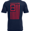 Under Armour Freedom Flag T-Shirt 1370810 - Academy/Red, 3XL