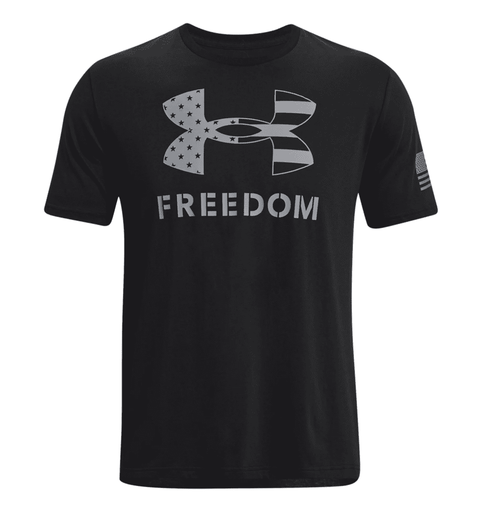 Under Armour Freedom Logo T-Shirt - Black/Gray, L