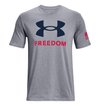 Under Armour Freedom Logo T-Shirt - Steel Light Heather, XL