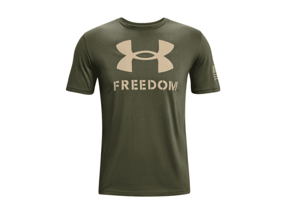 Under Armour Freedom Logo T-Shirt - Marine OD Green, 2XL