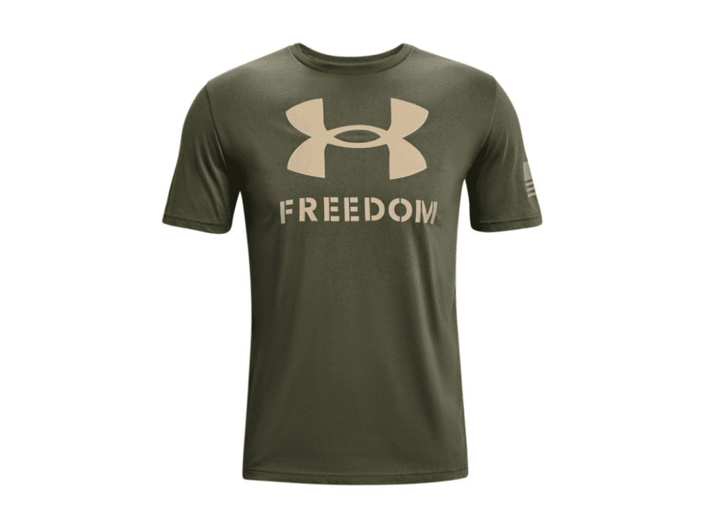 Under Armour Freedom Logo T-Shirt - Marine OD Green, S
