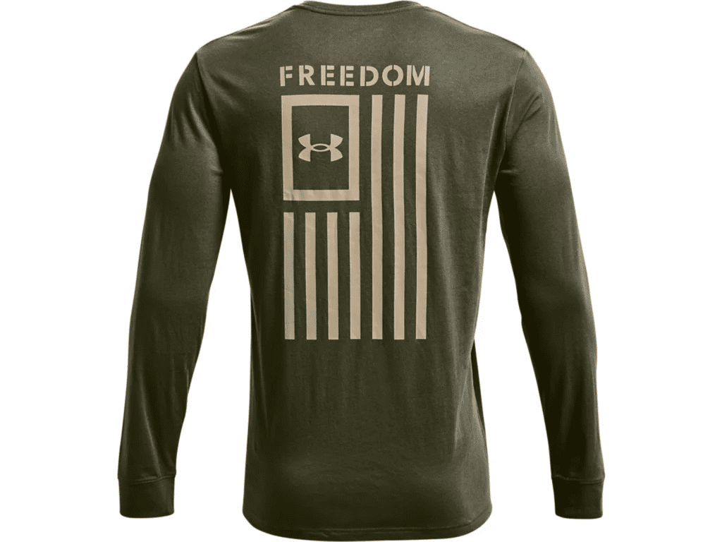 Under Armour UA Freedom Flag Long Sleeve 1370813 - Marine OD Green, 2XL