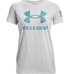 Under Armour Women's UA Freedom Logo T-Shirt 1370815 - Halo Gray, 2XL