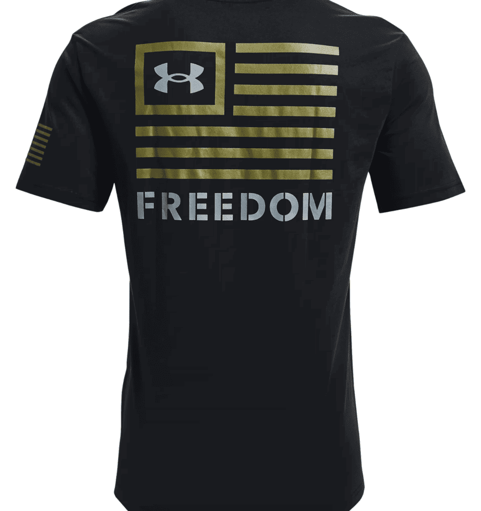 Under Armour Freedom Banner T-Shirt 1370818 - Black, L