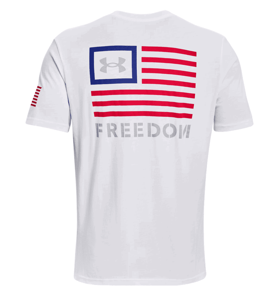 Under Armour Freedom Banner T-Shirt 1370818 - White, 3XL