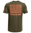 Under Armour Freedom Banner T-Shirt 1370818 - Marine OD Green/Blaze Orange, S