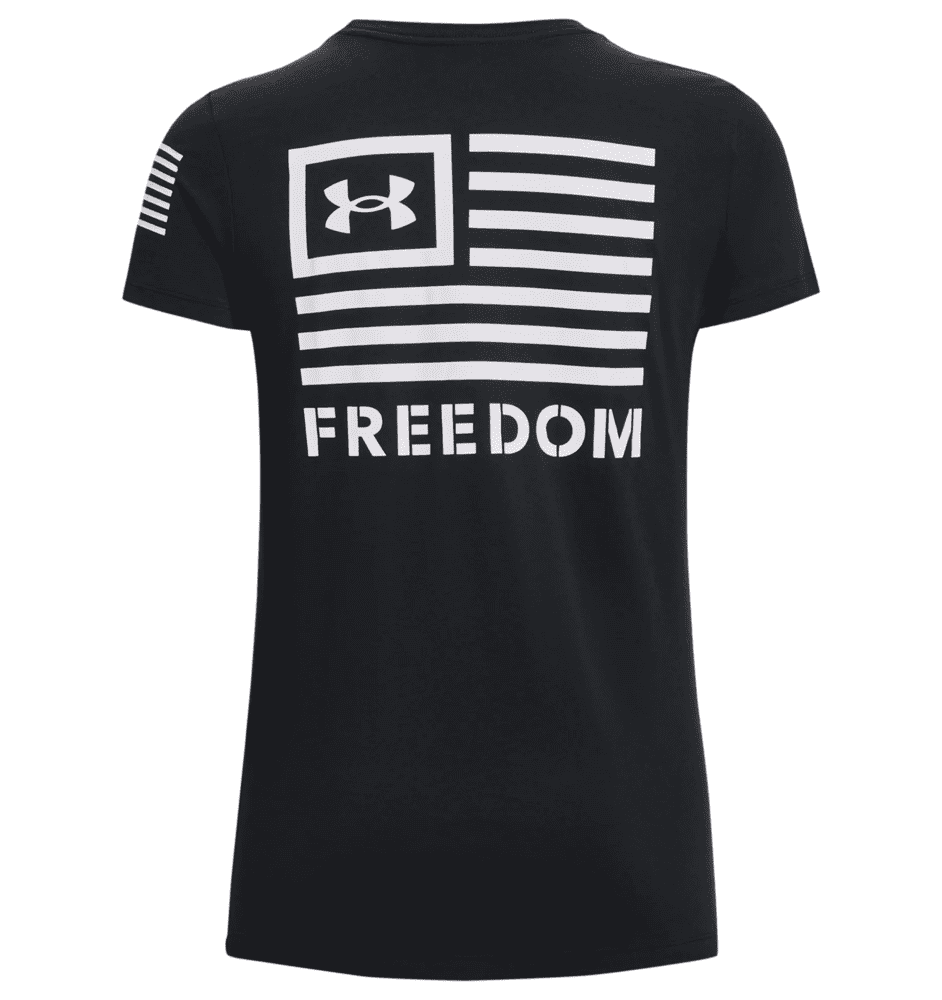 Under Armour Women's UA Freedom Banner T-Shirt - Black, S