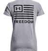 Under Armour Women's UA Freedom Banner T-Shirt - Steel Light Heather, 2XL