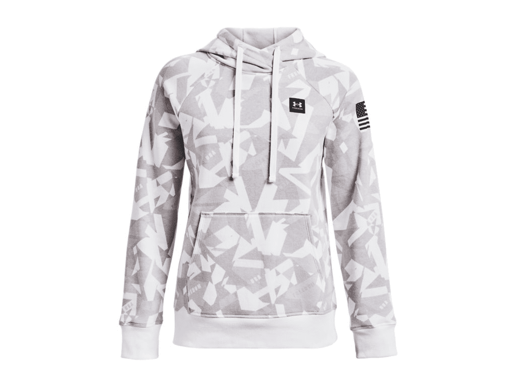 Under Armour Women's UA Freedom Rival Fleece Amp Hoodie 1373619 - White, L