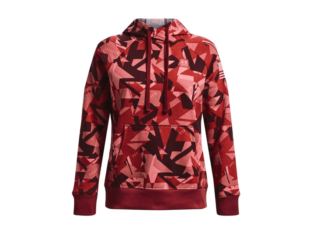 Under Armour Women's UA Freedom Rival Fleece Amp Hoodie 1373619 - Stadium Red, L