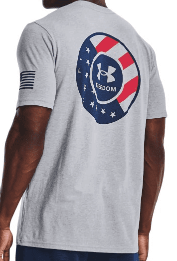 Under Armour UA Freedom Flag Bold T-Shirt 1375091 - Steel Light Heather