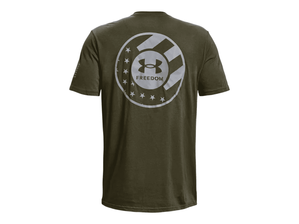 Under Armour UA Freedom Flag Bold T-Shirt 1375091 - Marine OD Green