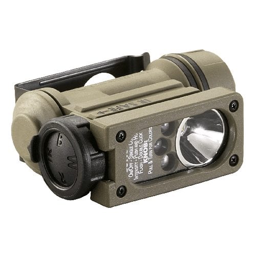 Streamlight Sidewinder Compact II Military Model -White C4 LED, Red, Blue, IR LEDs includes helmet mount, headstrap 14512 - Tactical & Duty Gear