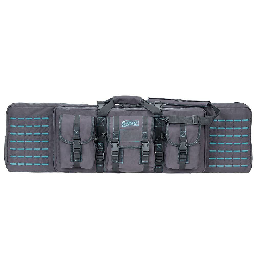 Voodoo Tactical 42 in. Padded Weapons Case 15-7619 - Gray/Teal