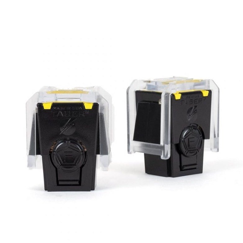 15' Taser Cartridges for X26P, X26C, X26E, X26, X1, and M26 Series 34220 - 2 Pack (Latest Version) - Shown with protective caps on. Stun Guns and Accessories