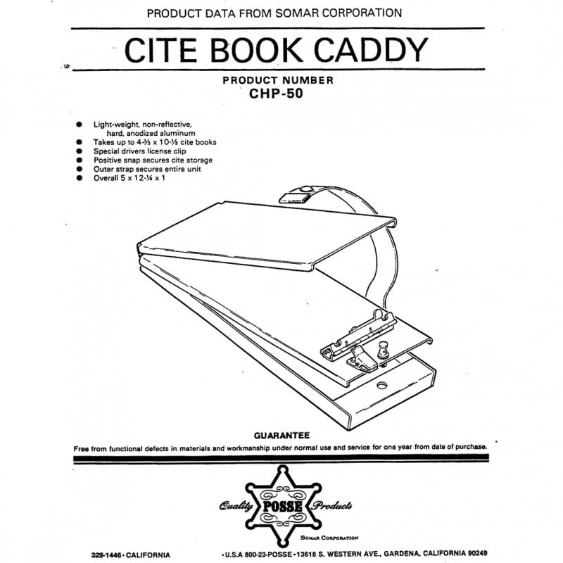 Posse Box Cite Book Caddy CHP-50 - Notepads, Clipboards, &amp; Pens