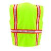 First Class Lime Green Safety Vest with Reflective Stripes - Traffic Vests
