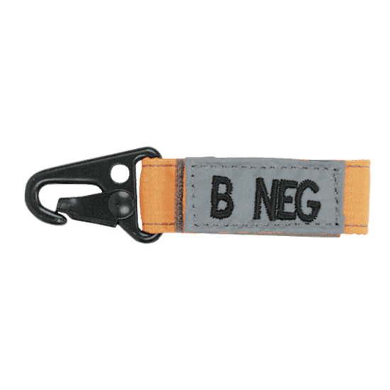 Voodoo Tactical Embroidered Blood Type Tags (B-) 20-9725 - Tactical & Duty Gear