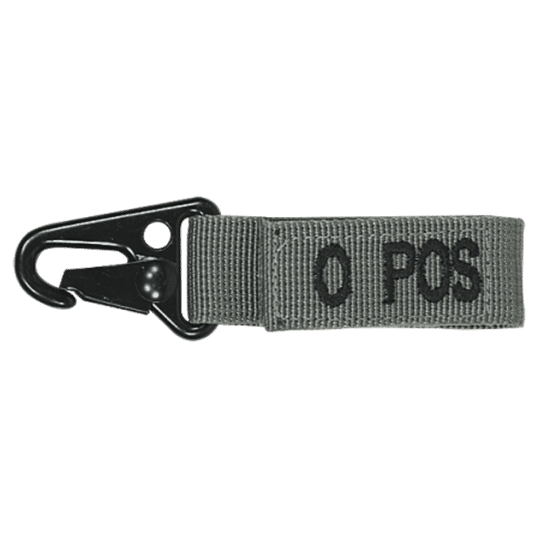 Voodoo Tactical Embroidered Blood Type Tags (O+) 20-9726 - Tactical &amp; Duty Gear