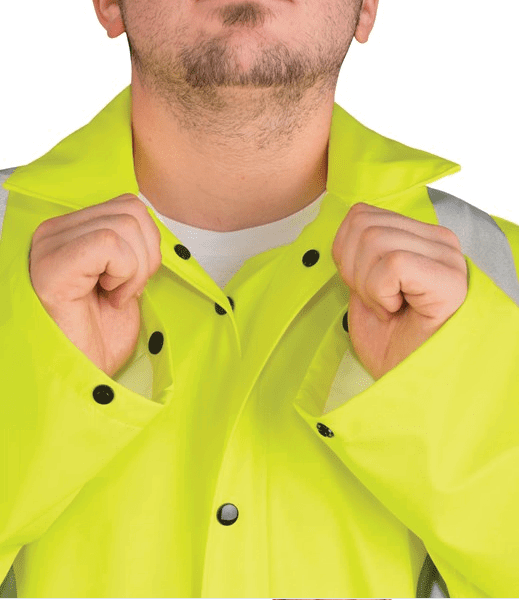 MCR Safety ANSI 107 Class 3 Hi-Vis Lime Waterproof Raincoat 518C - Newest Products