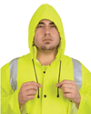 MCR Safety ANSI 107 Class 3 Hi-Vis Lime Waterproof Raincoat 518C - Newest Products