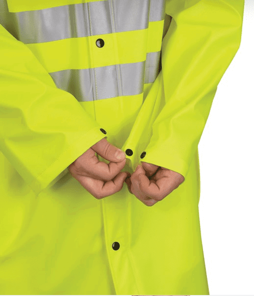 MCR Safety ANSI 107 Class 3 Hi-Vis Lime Waterproof Raincoat 518C - Newest Products