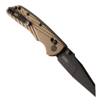 Hogue Deka 3.25 Folding Wharncliffe Blade Black Poly Flat Dark Earth 24367 - Newest Products