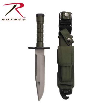 Rothco G.I. Type M-9 Bayonet with Sheath – Olive Drab -