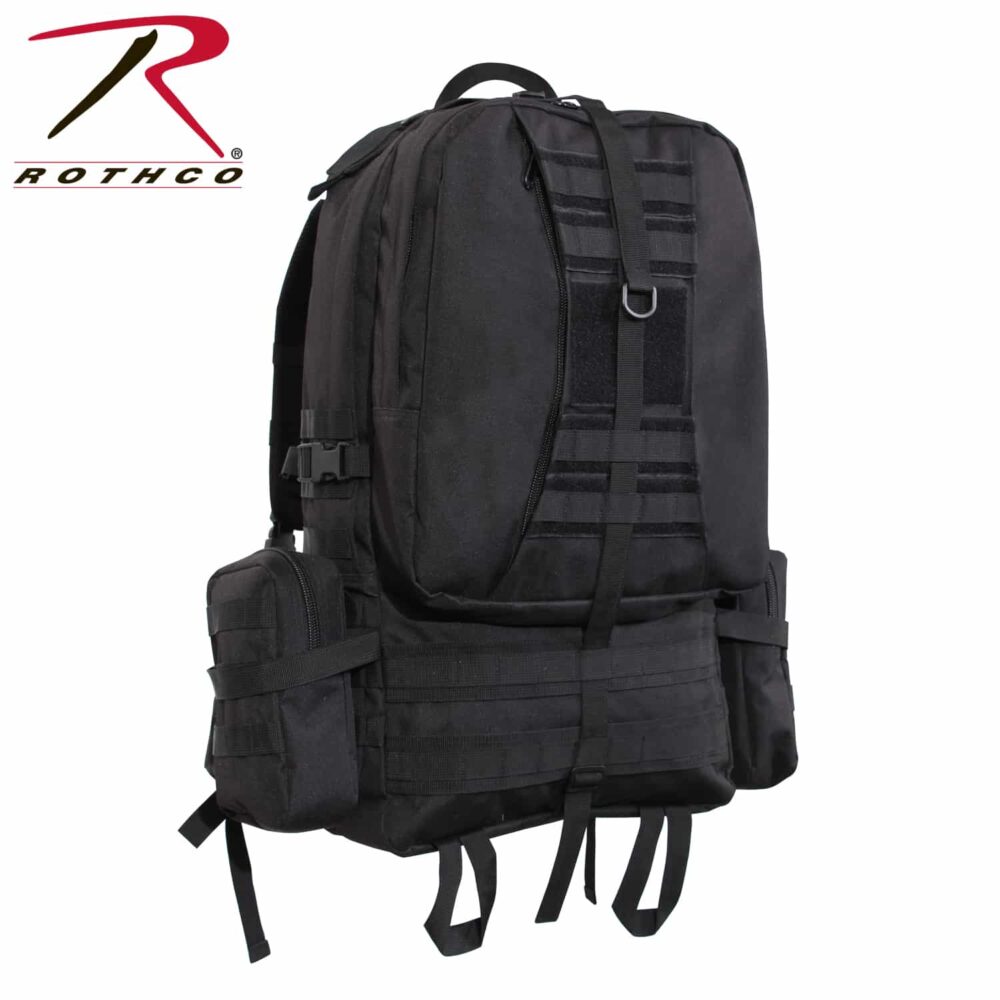 Rothco Global Assault Tactical Backpack Black 23510 - Tactical &amp; Duty Gear