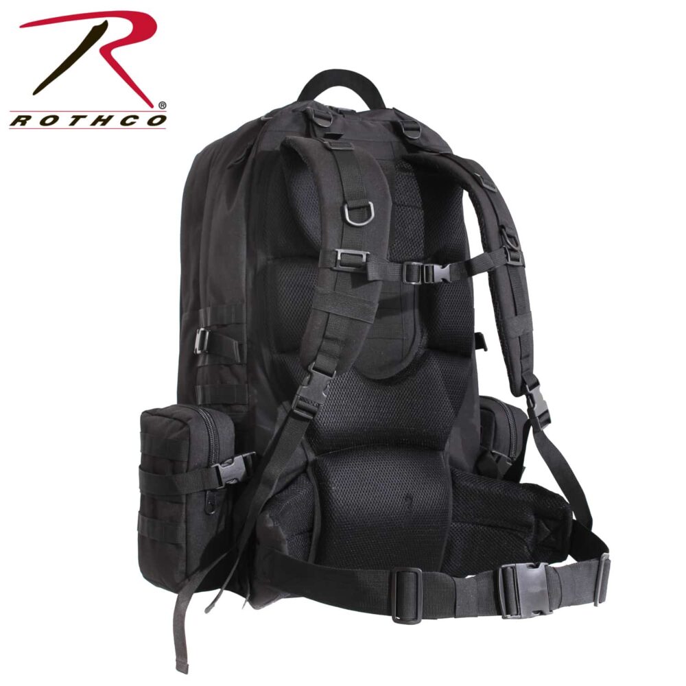 Rothco Global Assault Tactical Backpack Black 23510 - Tactical &amp; Duty Gear