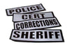 Damascus Reflective Back Patch 9" x 3" - Police, Sheriff, CERT, or Corrections - Miscellaneous Emblems