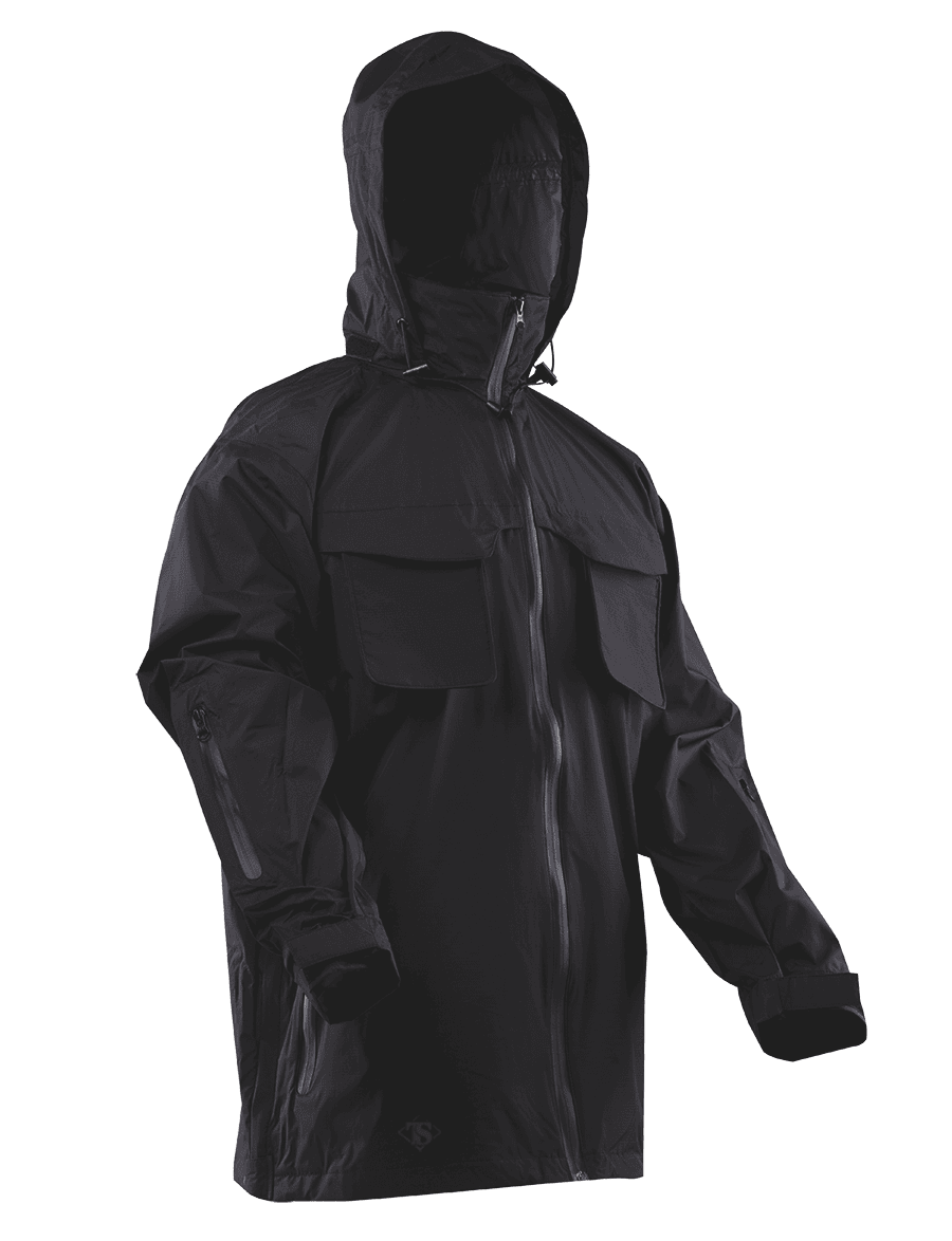 TRU-SPEC H2O All-Season Rain Proof Parka - Black - Clothing & Accessories