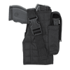 Voodoo Tactical Molle Holster with attached Magazine Pouch 25-0029 - Black, Right