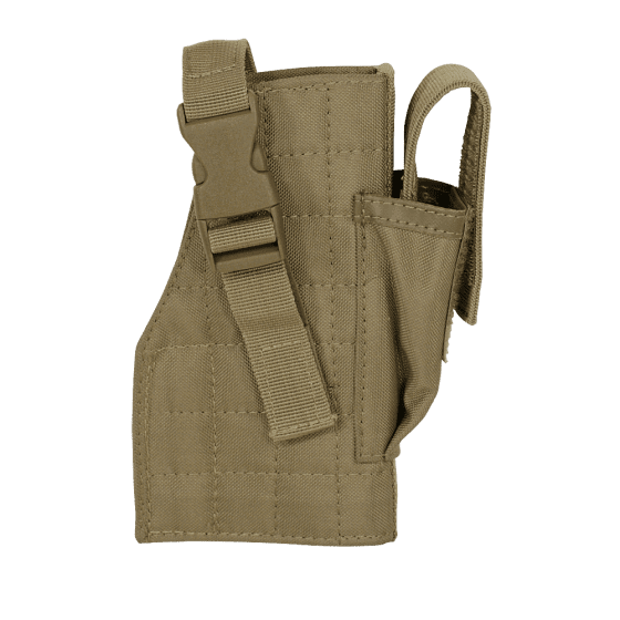 Voodoo Tactical Molle Holster with attached Magazine Pouch 25-0029 - Black, Left
