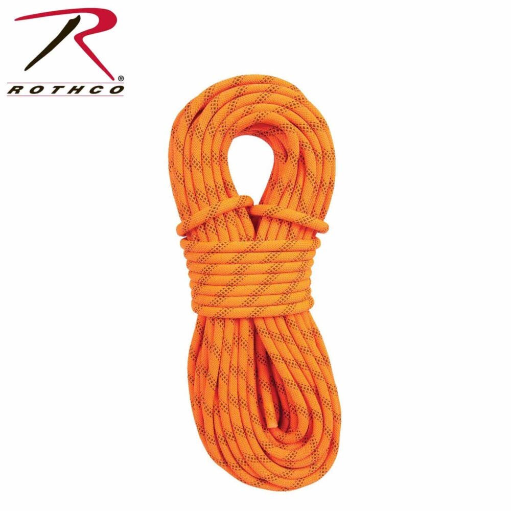 Rothco 150ft Orange Rescue Rappelling Rope - Survival & Outdoors