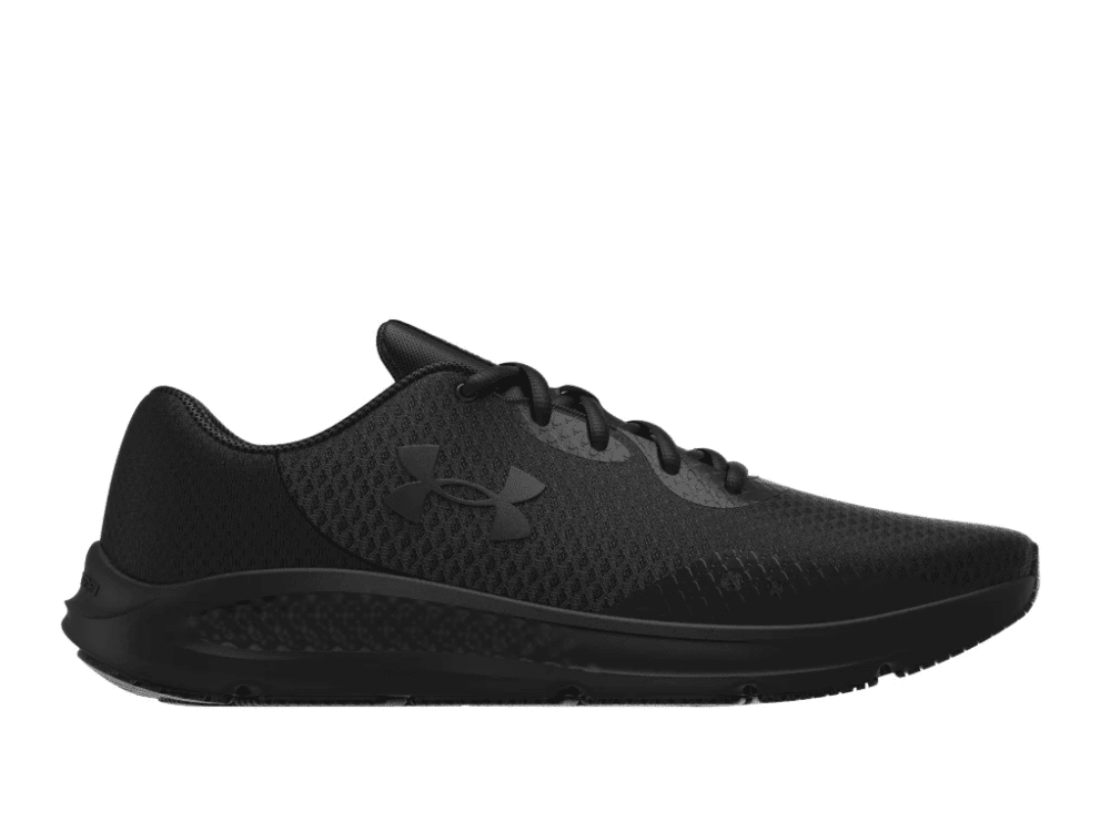 Under Armour Women's UA Charged Pursuit 3 Running Shoes - Black/Black, 7