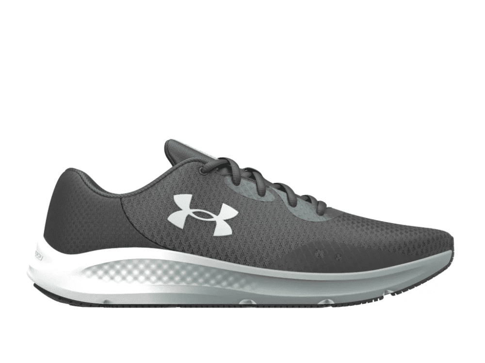 Under Armour Women's UA Charged Pursuit 3 Running Shoes - Gray/Green, 6.5